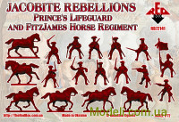 Red Box 72141 Набор фигурок: Якобитское восстание, якобитская конница, лейб-гвардия принца и конный полк Фитц-Джеймса