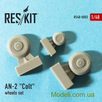 Reskit 48-0003 Смоляные колеса для самолета Ан-2 "Colt"