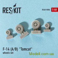 Reskit 48-0006 Смоляные колеса для самолета F-14 (A/B) Tomcat