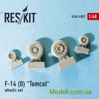 Reskit 48-0007 Смоляные колеса для самолета F-14 (D) Tomcat