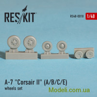 Reskit 48-0018 Смоляные колеса для самолета A-7 (A/B/C) Corsar II