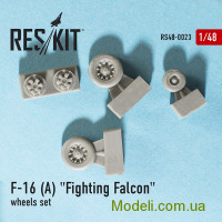 Reskit 48-0023 Смоляные колеса для самолета F-16 (A) Fighting Falcon