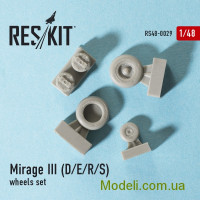 Reskit 48-0029 Смоляные колеса для самолета Mirage III (D/E/R/S)