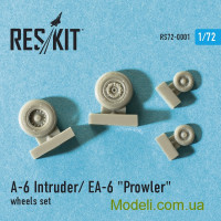 Reskit 72-0001 Смоляные колеса для самолета A-6 Inruder/EA-6 Prowler