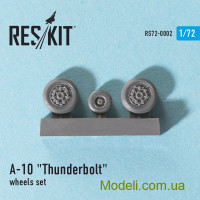 Reskit 72-0002 Смоляные колеса для самолета A-10 Thunderbolt