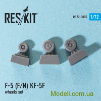 Reskit 72-0005 Смоляные колеса для самолета F-5 (F/N) KF-5F