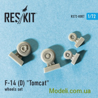 Reskit 72-0007 Смоляные колеса для самолета F-14 (D) Tomcat