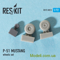 Reskit 72-0012 Смоляные колеса для самолета P-51 Mustang