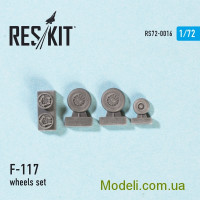 Reskit 72-0016 Смоляные колеса для самолета F-117