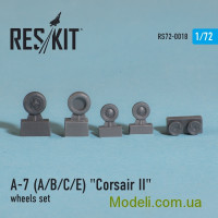 Reskit 72-0018 Смоляные колеса для самолета A-7 (A/B/C) Corsar II