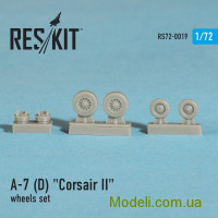 Reskit 72-0019 Смоляные колеса для самолета A-7 (D/E) Corsar II