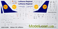 Revell 03937 Сборная модель 1:144 Embraer 190 "Lufthansa"