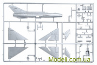 Revell 03967 Збірна масштабна модель винищувача МіГ-21 Ф-13