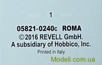 Revell 05821 Сборная модель 1:1200 RN Roma