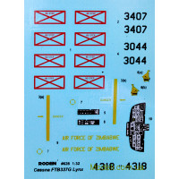 RODEN 628 Сборная модель 1:32 Reims FTB337G Lynx “Bush war”