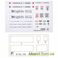 RODEN 739 Масштабная модель 1:72 Автобус LGOC B Type Bus