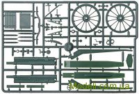 UMT 626 Сборная модель 1:35 3-дм пушка образца 1902 на протиаеропланном станке Иванова