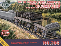 Набор контрольных двухосных платформ для бронепоездов