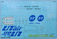 ZVEZDA 7019 Сборная модель 1:144 "Боинг 737-800"