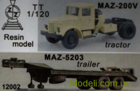 Грузовик МАЗ-200В с прицепом МАЗ-5203