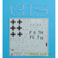 AMODEL 72132 Модель для складання літака Мессершмітт Bf-109F4/F6