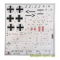 AMODEL 72186 Масштабна модель літака: Мессершмітт Bf-109F-2 / U