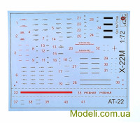 AMODEL 72196 Збірна модель ракети Х-22 "Буря" (AS-4 Kitchen)