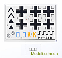 Avis 72006 Масштабна збірна модель літака: Henschel Hs123 B-1