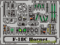 EDUARD 4807 Фототравлення 1/48 F-18C Хорнет (рекомендовано для HASEGAWA)
