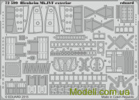 EDUARD 7297 Набір фототравлення 1/72 Blenheim Mk.IVF