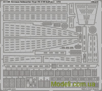 Фототравлення 1/72 Type IX C/40 hull pt. 1 (Revell)