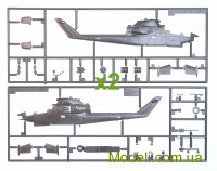 HASEGAWA 00913 Масштабні моделі ударних гелікоптерів AH-1F Cobra Chopper "Sky Soldiers"