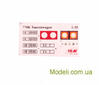 ICM 35534 Масштабна модель автомобіля німецького керівництва ІІ МВ Typ 770K Tourenwagen з розкритим тентом