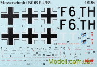 ICM 48106 Масштабна модель німецького винищувача Messerchmitt Bf-109 F4/R3