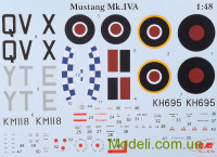 ICM 48155 Модель американського винищувача Mustang Mk.IVA II МВ