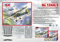 ICM 48211 Масштабна модель німецького літака-розвідника  Hs 126A-1