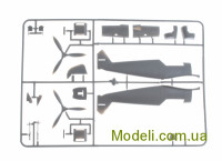 ICM 48804 Збірна модель винищувача Bf-109F-4 з німецьким персоналом Люфтваффе