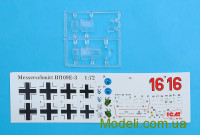 ICM 72131 Масштабна модель німецького винищувача Messerchmitt Bf-109 E3