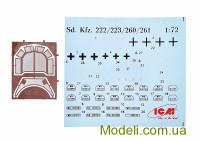 ICM 72411 Масштабна модель німецького легкого бронеавтомобіля Sd.Kfz.222