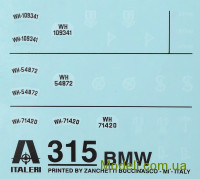 ITALERI 315 Збірна пластикова модель мотоцикла BMW R75 з коляскою