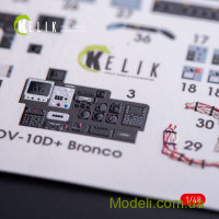 KELIK 48011 Декаль для моделі літака OV-10D + Bronco (інтер'єр), (ICM)