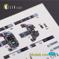 KELIK 72004 Декаль для моделі літака F-5F "Tiger II" (повний інтер'єр), (Dream Model)