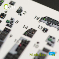 KELIK 72011 Декаль для моделі літака F-16D "Fighting Falcon" (інтер'єр), (Kinetic)