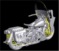 MINIART 35080 АМЕРИКАНСЬКИЙ МОТОЦИКЛ WLA ЧАСІВ ДРУГОЇ СВІТОВОЇ ВІЙНИ