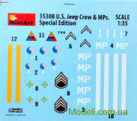 MINIART 35308 Набір фігурок: 1:35 Американський Екіпаж Джипа і Військові Поліцейські. (спеціальне видання)