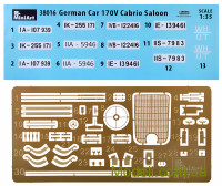 MINIART 38016 Збірна модель 1:35 Typ 170V, 4-х двірний кабріолет