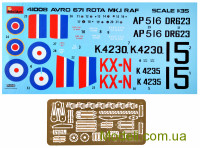 MINIART 41008 Пластикова модель 1:35 avro 671 rota mk.1 raf