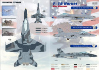 Print Scale 72-044 Декаль для винищувача F-18 Hornet Part 1