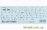 Print Scale 72-290 Декаль для гелікоптера Bell AH-1 Cobra