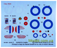 Revell 04190 Збірна модель-копія винищувача Sopwith (Сопвіч) F1 "Camel"